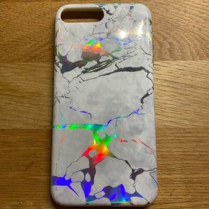 Holo White Marble iPhone 7 Plus Case